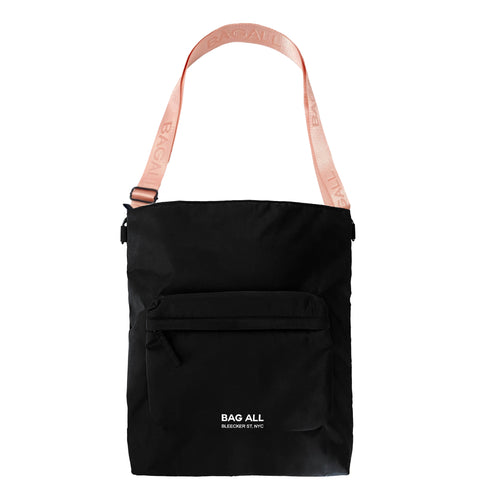 City Backpack/Tote, Padded, Recycled Nylon, Black, New York