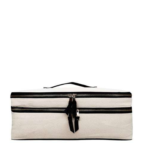 ダブルヘアツール トラベルケース、モノグラム、クリーム