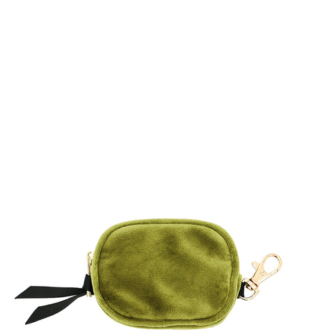 クラスプ付きイヤフォン/エアポッズケース、グリーンベルベット