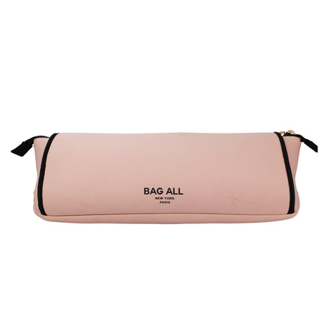 Pink blush travel case for hair tools with heat-resistant mat and elastic straps by Bag All