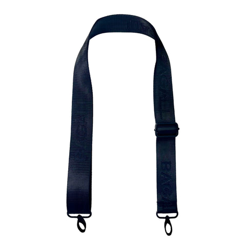 Bag-all Strap in classic black with adjustable length and metal clips, perfect accessory to customize your City Backpack