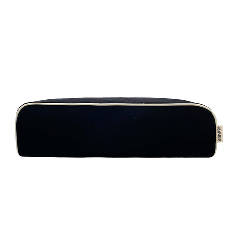 Bag-all Roomy Hair Wrap Tools Travel Case in black cotton with heat-resistant lining and gold zipper, perfect for Dyson Airwrap and styling tools storage