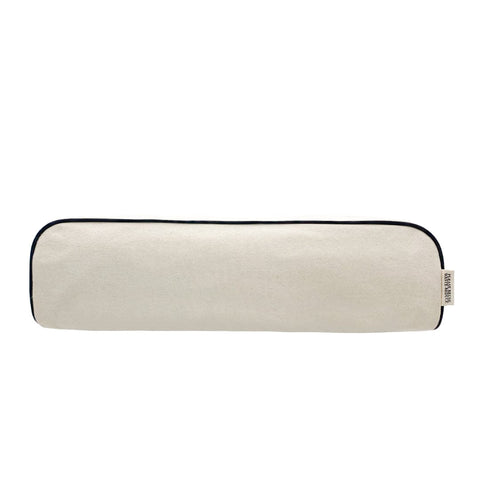 Bag-all Roomy Hair Wrap Tools Travel Case in cream cotton with heat-resistant lining and gold zipper, perfect for storing Airwrap and styling tools