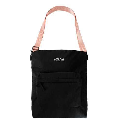 City Backpack/Tote, Padded, Recycled Nylon, Monogram, Black
