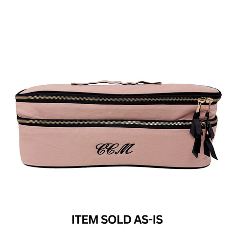 SALES BIN - Double Hair Tools Travel Case, Pink/Blush
