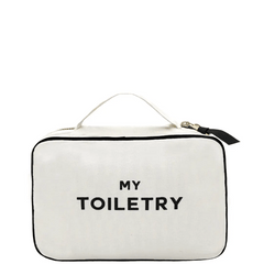 Folding/Hanging Toiletry Case, Monogram, Cream