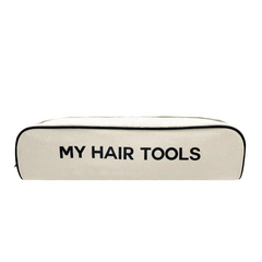 Roomy Hair Wrap Tools Travel Case, Personalized, Cream