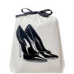 High Heel Pumps Shoe Bag, Monogram, Cream