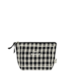 My Makeup Pouch, Coated Lining, Personalized, Gingham