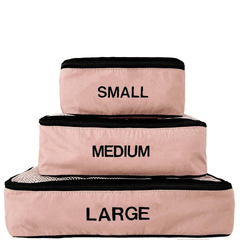 Best Packing Cubes, Monogrammed, 3-pack Pink/Blush
