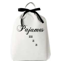 Pajamas Zzzz Travel Bag, Personalized, Cream