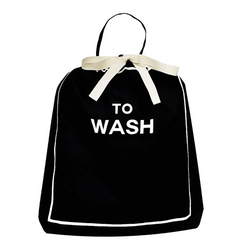 To Wash Laundry Bag, Personalized, Black
