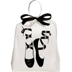 Pointe Ballerina Shoe Bag, Personalized, Cream