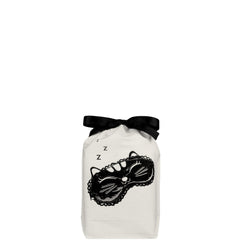 Cat Sleepy Mask Bag, Monogram, Cream